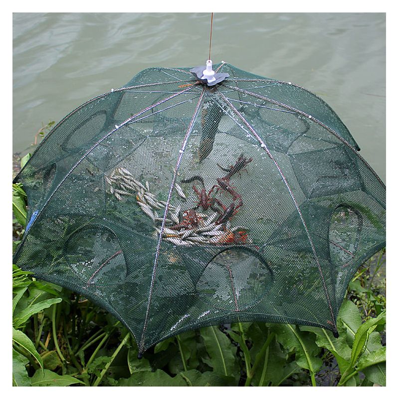 神斧地笼鱼网虾笼虾笼渔网捕鱼笼龙虾网地笼折叠全自动笼龙虾笼