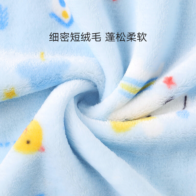 好孩子gb 婴儿毛毯 四季通用 宝宝幼儿园空调 盖毯 丛林派对法兰绒毯 450g 120*100cm