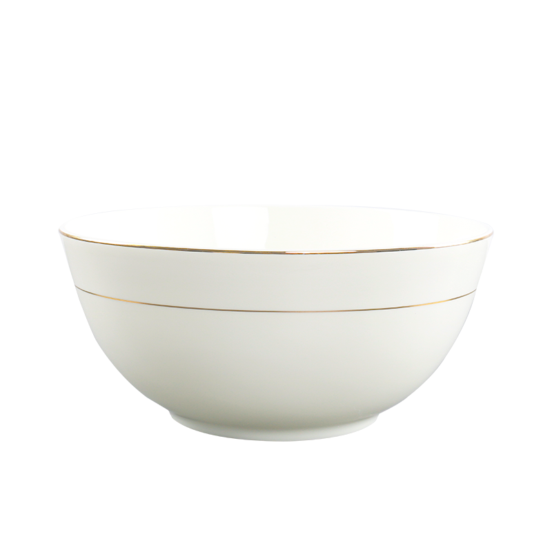 北国风光骨瓷镶金大碗 TS-XJ-8英寸奥碗 个