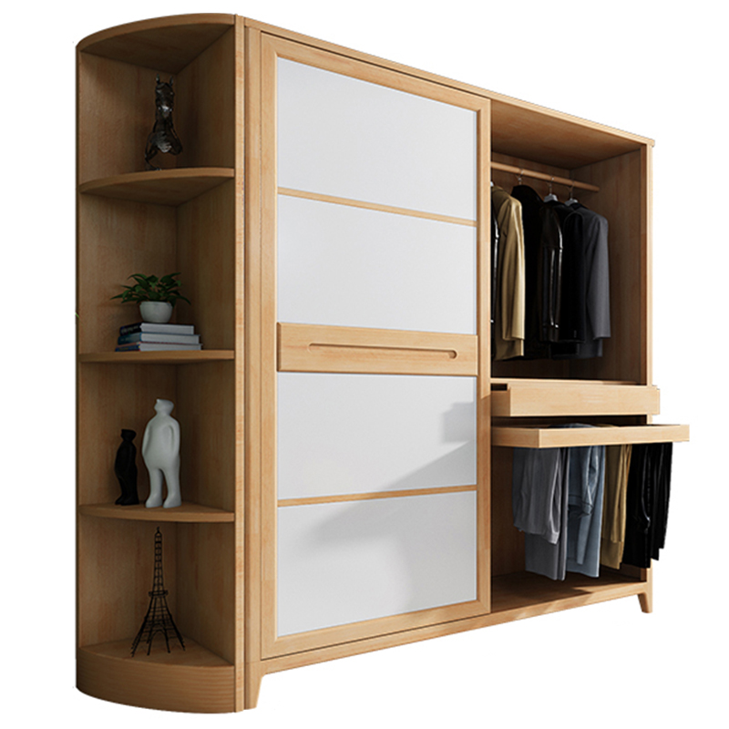 芙瑞塔 更衣柜1.7米+边柜 台高清大图