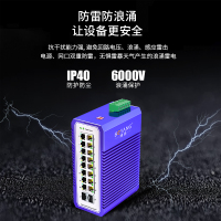 博扬 工业级交换机 2万兆光16千兆电 宽温宽压导轨式以太网SFP+光纤交换机 含电源不含模块 BY-ISUX2161