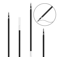 得力(deli)33405中性笔替芯0.5mm50支/桶 黑色中性签字笔 水笔芯替换芯水笔替芯学生 办公笔芯