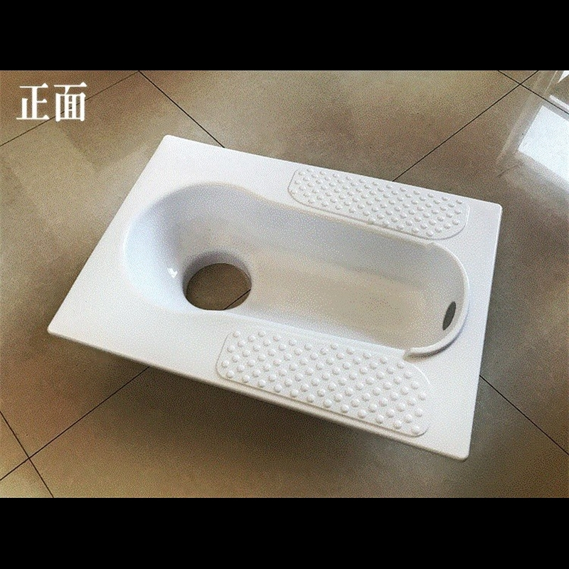定制装修施工临时用简易一次性马桶古达塑料蹲坑大小便斗蹲便器可印字