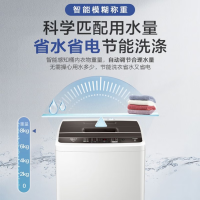 海尔(Haier)8公斤 直驱变频 家用全自动 波轮洗衣机 小型洗衣机 水压电压双宽 漂甩二合一 EB80BM029