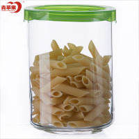 青苹果 玻璃储物罐 无铅家用密封罐 厨房用品置物罐 茶叶罐 玻璃奶粉罐