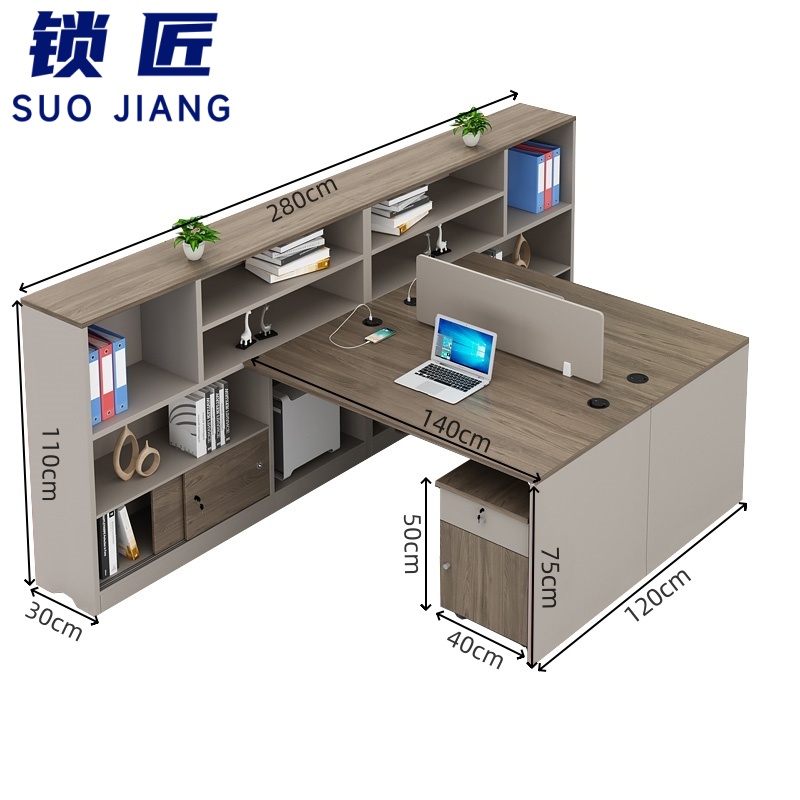 锁匠 职员桌140*120cm组高清大图