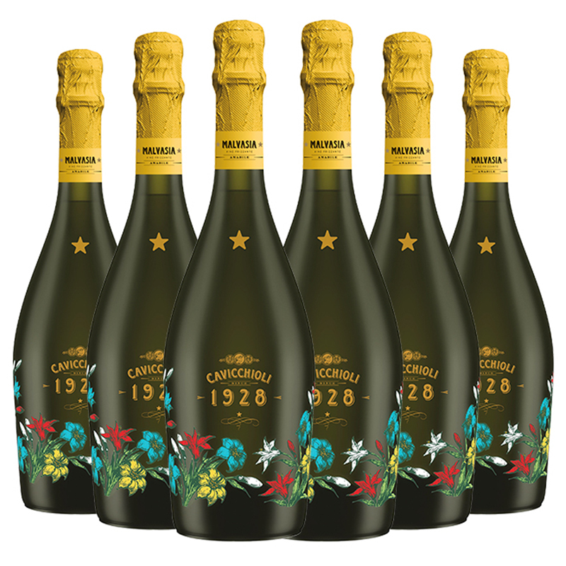 意大利进口 意大利之花甜型起泡葡萄酒 750ml*6瓶(整箱装)