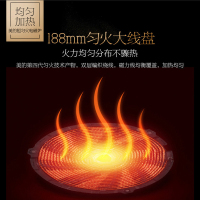 美的（Midea）电磁炉 C21-QH2130 恒匀火 十档火力滑控触摸 NEG微晶面板 一键桑拿蒸（赠不锈钢蒸锅）