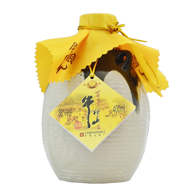 牛栏山二锅头 36度牛栏山百年陈酿经典三牛整箱400ml*6，