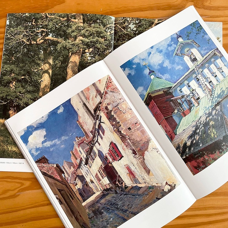 [正版]100幅俄罗斯经典色彩风景 精选九位俄罗斯风景大师作品经典水彩绘画油画技法写生临摹入门基础书籍书店书籍高清大图