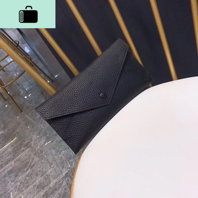 2020新款欧美气质超薄长款女士皮钱包简约牛皮钱夹软皮搭扣皮夹NEW LAKE 黑色