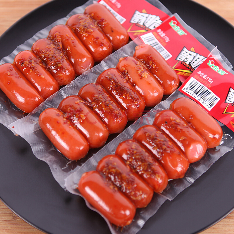 金锣爵脆迷情蜜辣味熏煮香肠115g