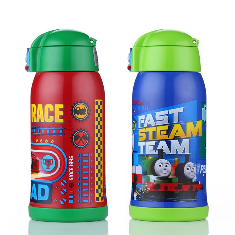 托马斯&朋友(Thomas&Friends) 儿童水壶保温杯双盖两用便携水杯大容量 600ml 荧光绿316内胆