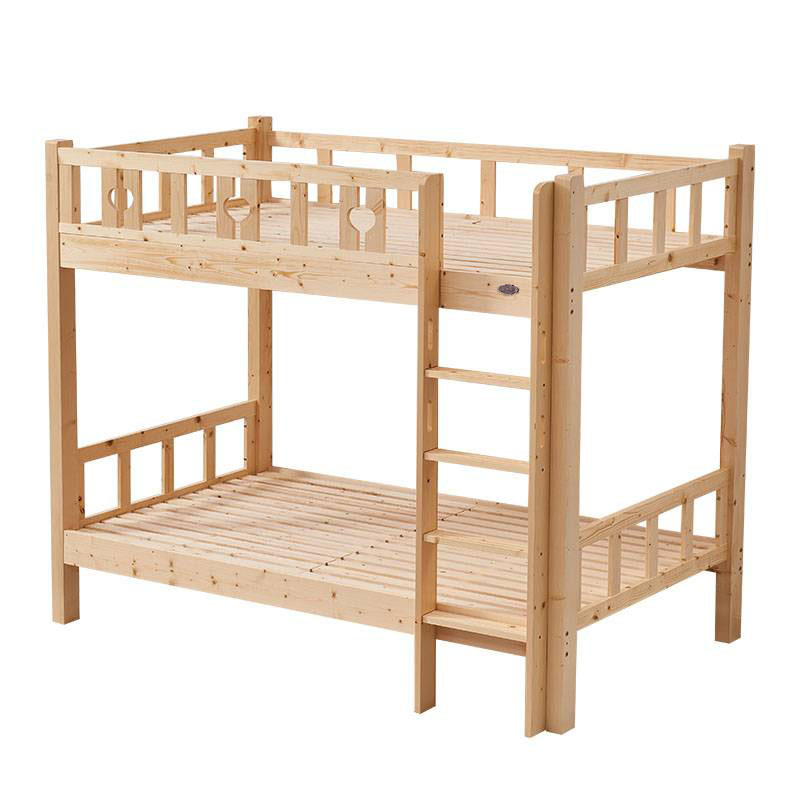 广亿隆实木床宿舍公寓高低床子母床双层床原木色高清大图