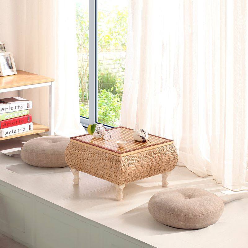 现代简约欧式实木榻榻米茶几飘窗桌子小阳台窗台塌塌米地台矮炕桌