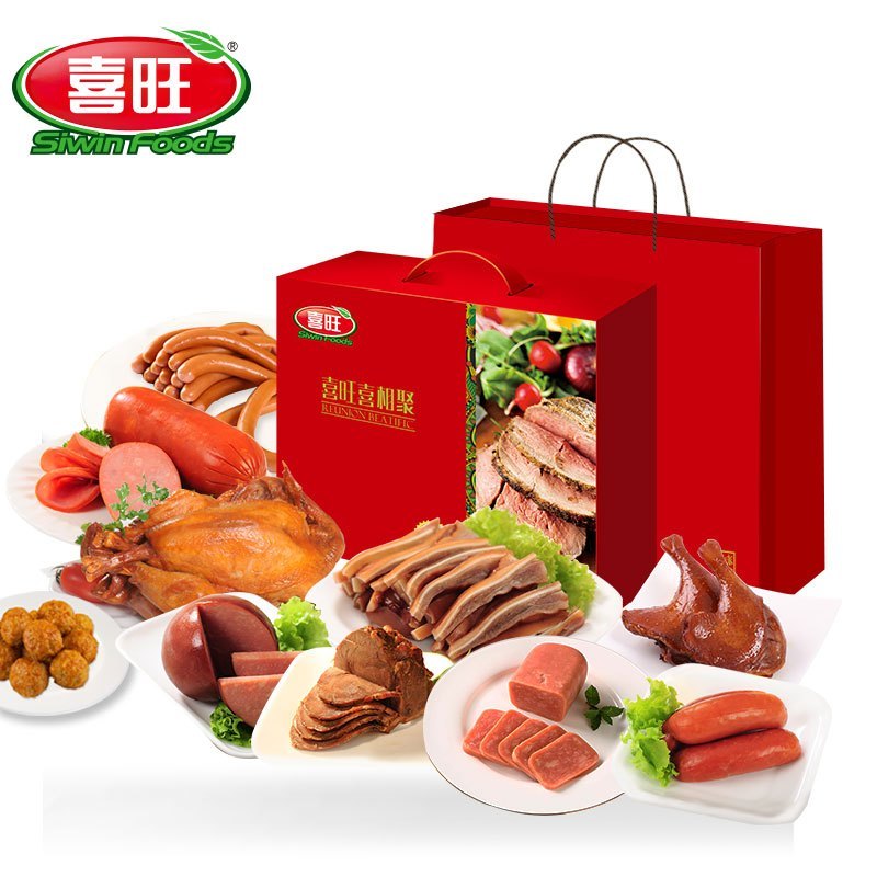 喜旺(Siwin Foods) 喜相聚 肉食熟食 2440g/盒 单盒装