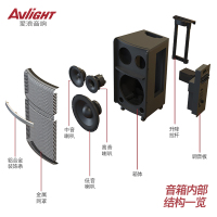 爱浪（Avlight） 爱浪EX-10三分频户外移动拉杆音响大功率电瓶音箱无线蓝牙K歌广场舞音响