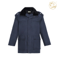 防寒保暖多功能棉大衣防泼水层带帽子 175 藏蓝色
