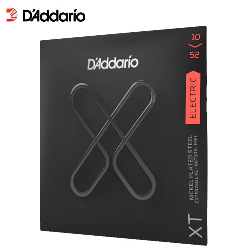 达达里奥(D’Addario)XTE1052 电吉他碳素钢弦 手感中硬电吉他琴弦010-052美产原装进口