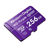 西部数据(WD)256GB TF卡 手机内存卡 行车记录仪/安防监控专用视频存储卡 耐用型CLASS 10