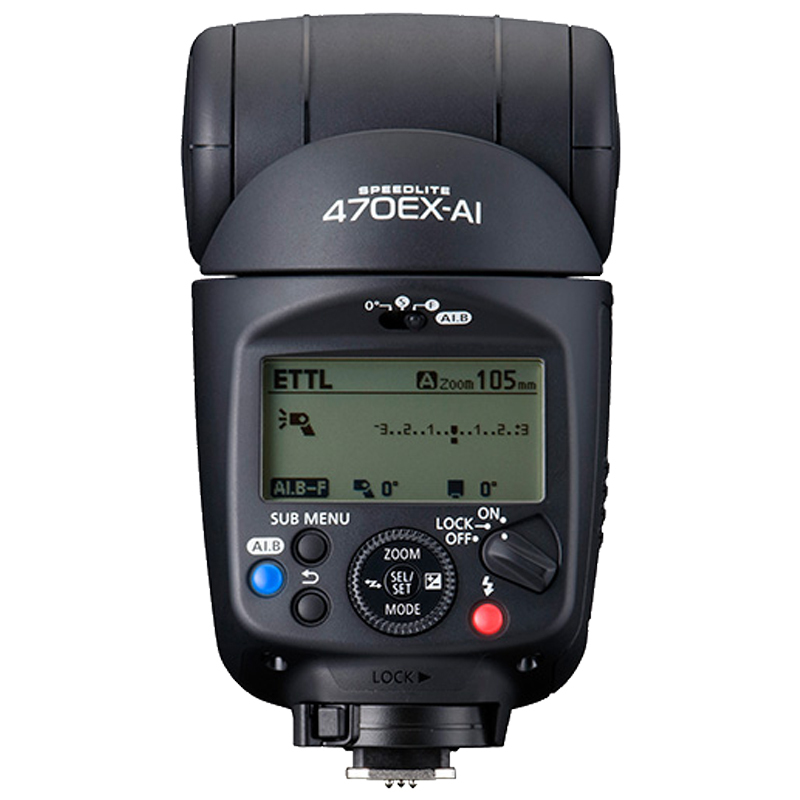 佳能(Canon) SPEEDLITE 470EX-AI 闪光灯 全自动曝光 尺寸74.6×130.4×105.1