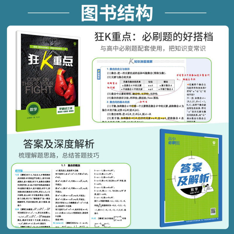 [数学B版]选择性必修二 人教版 高中通用 [正版]2023高中必刷题上下册数学物理化学生物必修一二人教版数学必修12R