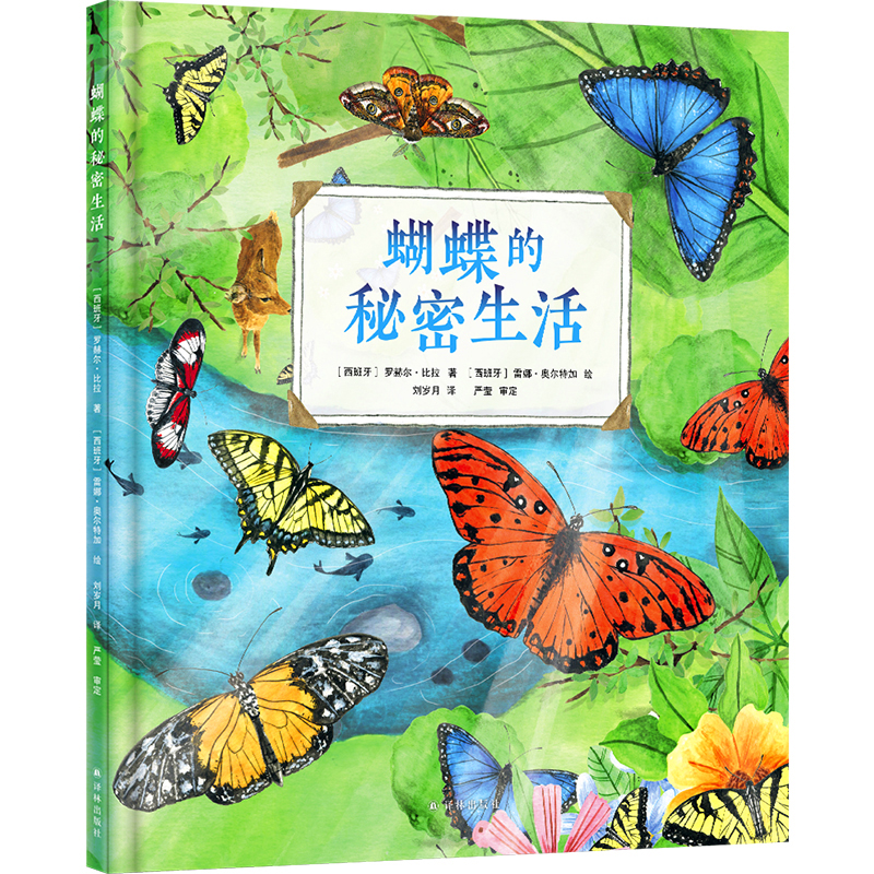 蝴蝶的秘密生活 [正版]蝴蝶的秘密生活 人文科普科学自然知识教育 儿童读物童书绘本 精装全彩大开本 译林出版社高清大图