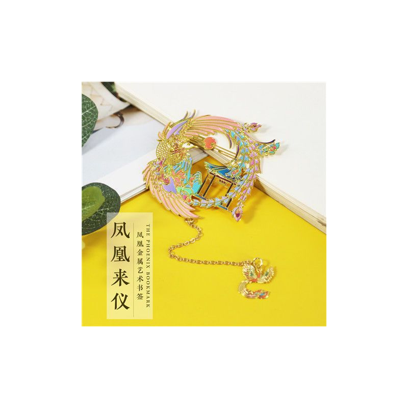 鲸梦灵鹤中国风金属艺术书签博物馆古风清新节日礼品