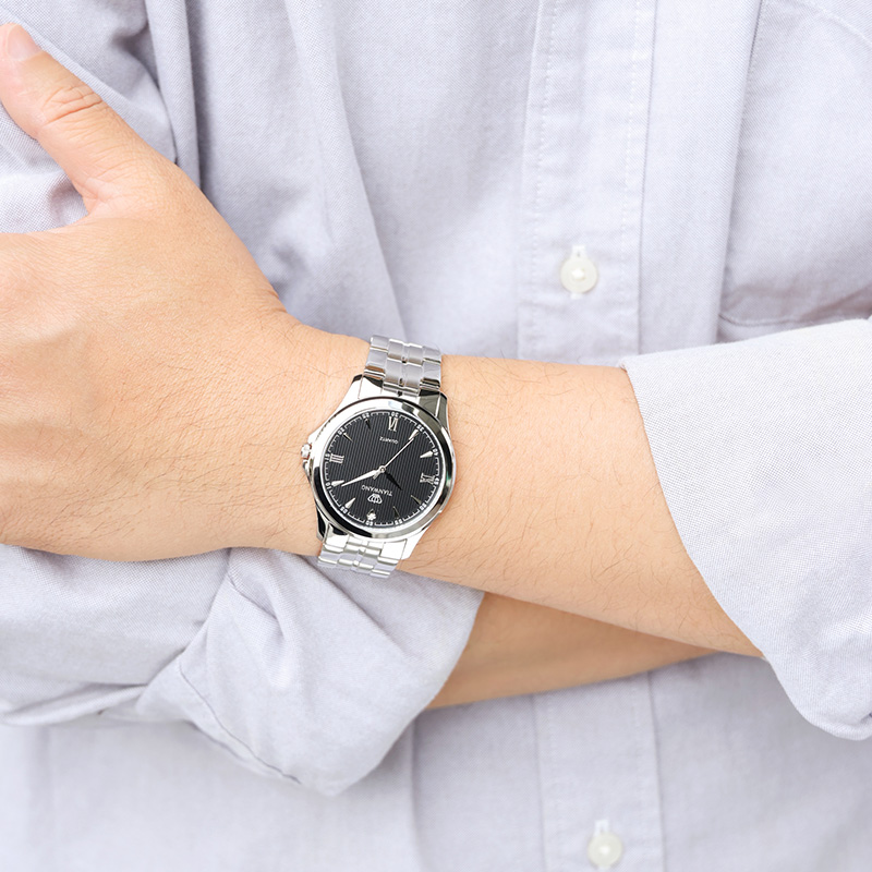 天王手表男士商务休闲简约石英表正品钢带经典男表防水腕表3570高清大图