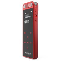 飞利浦录音笔 VTR8060 16G 会议 学习记录 WIFI 语音转文本 APP文件传输分享 智能数字降噪录音笔 红色