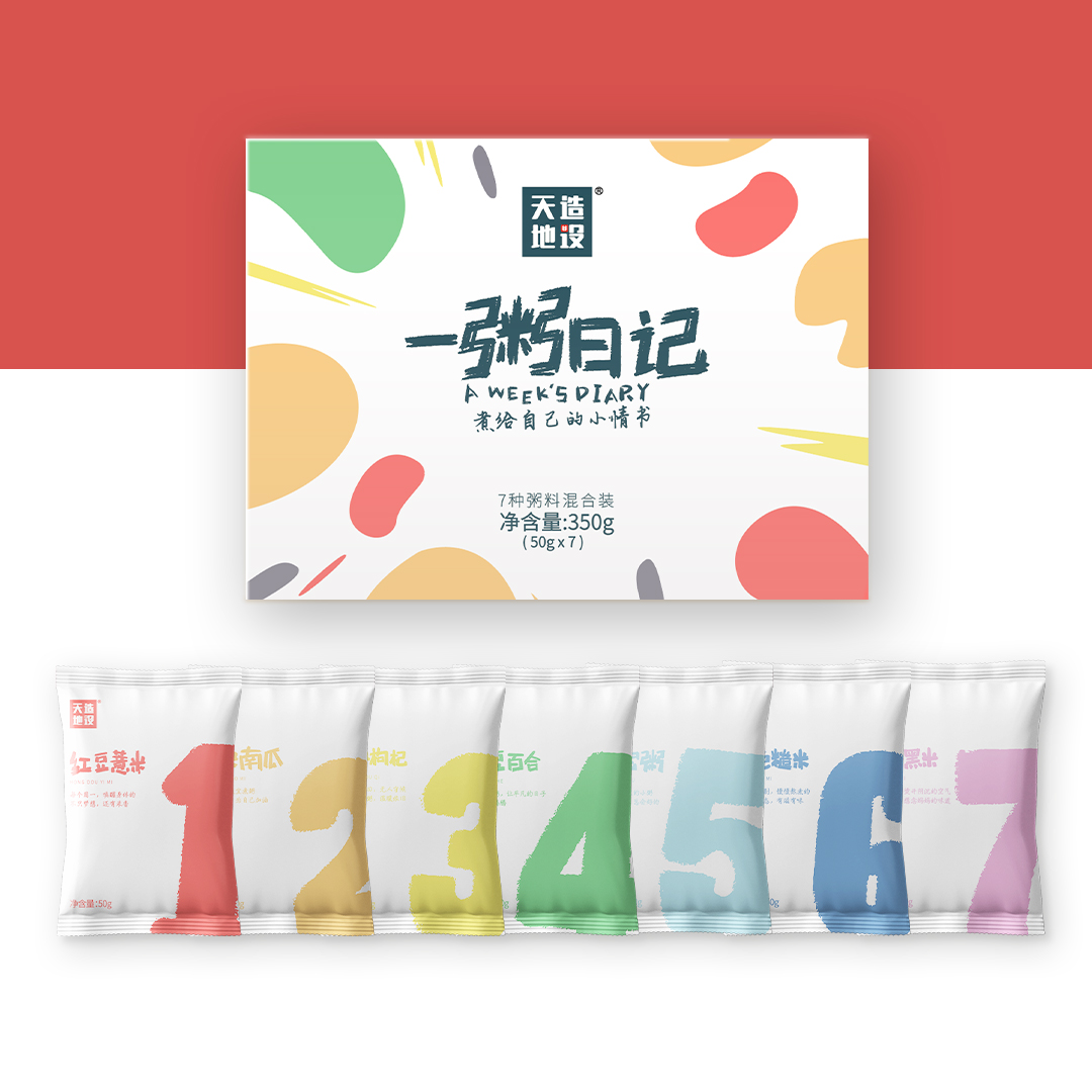 天造地设一粥日记七日粥 五谷杂粮组合粗粮粥早餐粥独立小包装50g*7高清大图