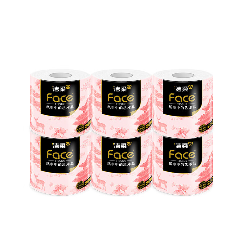 洁柔牌卫生纸锦绘芳华有芯200g4层(10卷装)BJ219-10A高清大图
