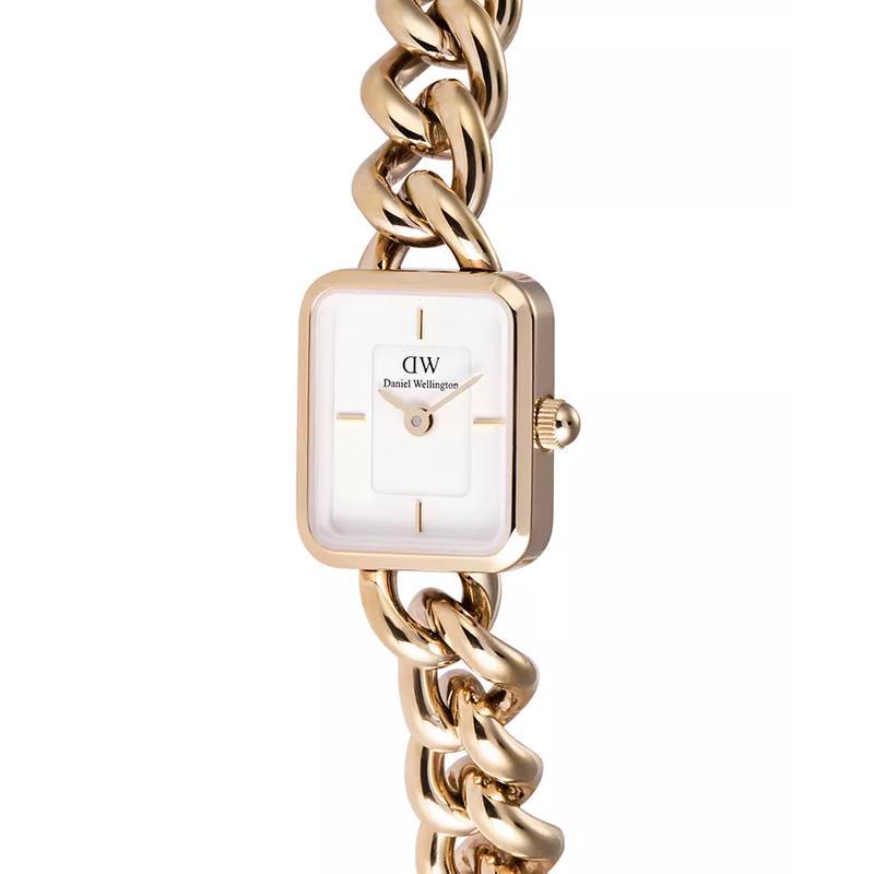 丹尼尔惠灵顿(Daniel Wellington)女士玫瑰金机械表优雅链条设计防水时尚腕表精致礼盒装