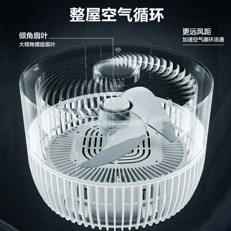艾美特对流扇空气循环扇家用落地扇静音电风扇办公室搭配空调省电高清大图