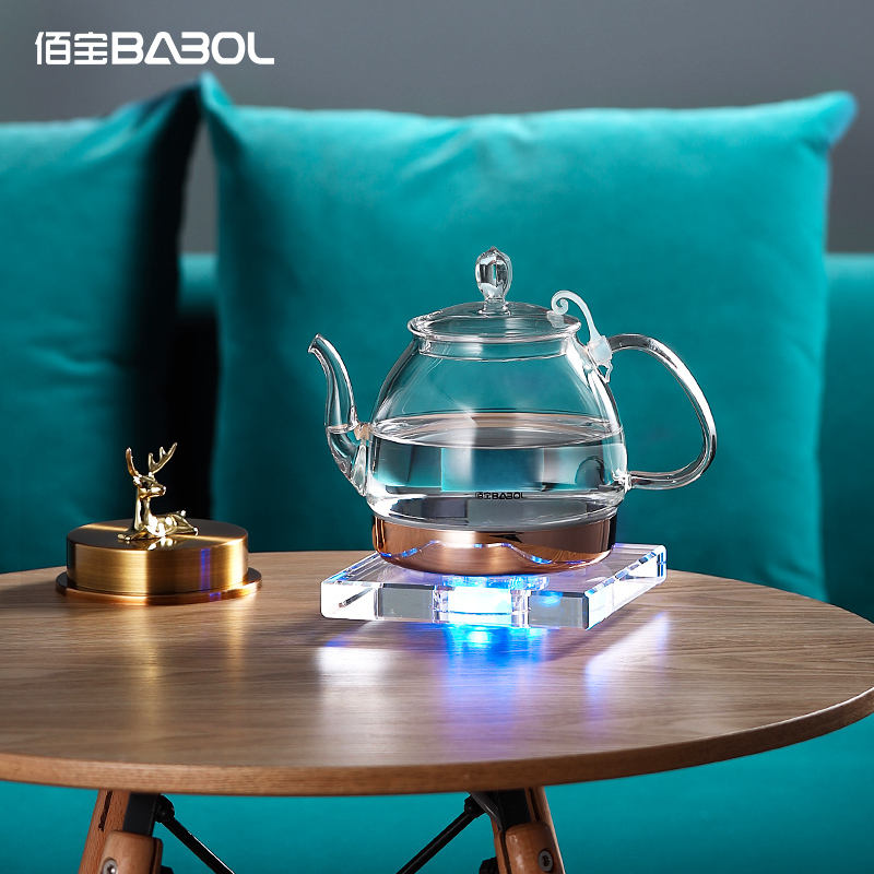 Babol/佰宝 DCH-211电子茶炉 玻璃电热水壶家用开水壶全自动烧水器煮水壶 国产温控器办公室煮茶
