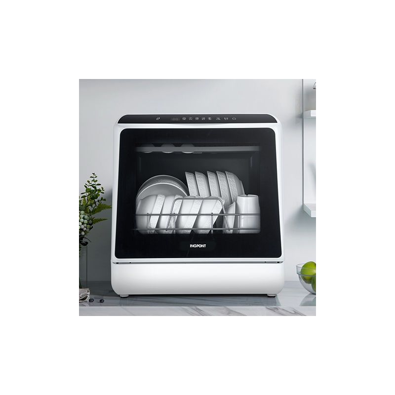 洗碗机全自动家用小型台式免安装厨房两用迷你烘干刷小米碗机白色