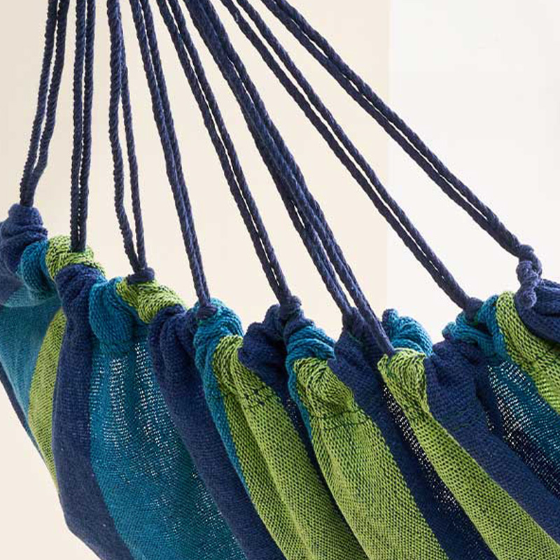 尚烤佳吊床双人双绳穿扣设计承重均匀加厚帆布抗撕裂懒阳系列LS-676高清大图