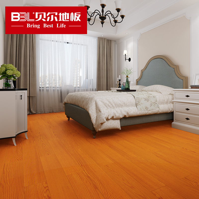 贝尔 BBL EW007 七彩橡木 深原木色多层实木地板[1㎡]