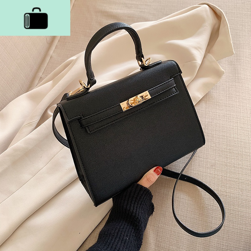 高级感包包斜跨洋气女包2020春季新款潮百搭ins单肩凯莉包手提包new