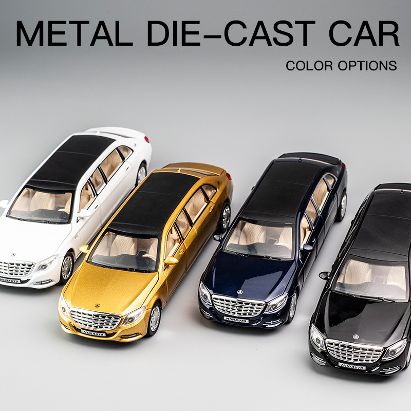 奔驰迈巴赫s650合金车模儿童玩具小汽车六开版仿真汽车模型