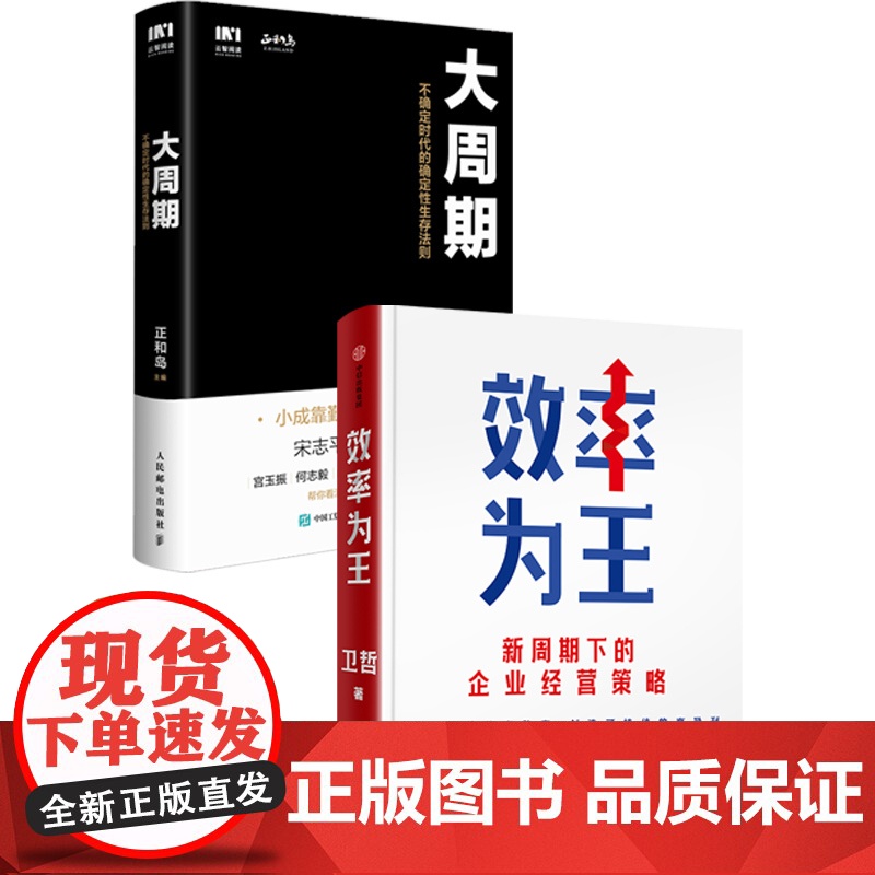 效率为王+大周期 不确定时代的确定性生存法则 卫哲 等 著 管理高清大图