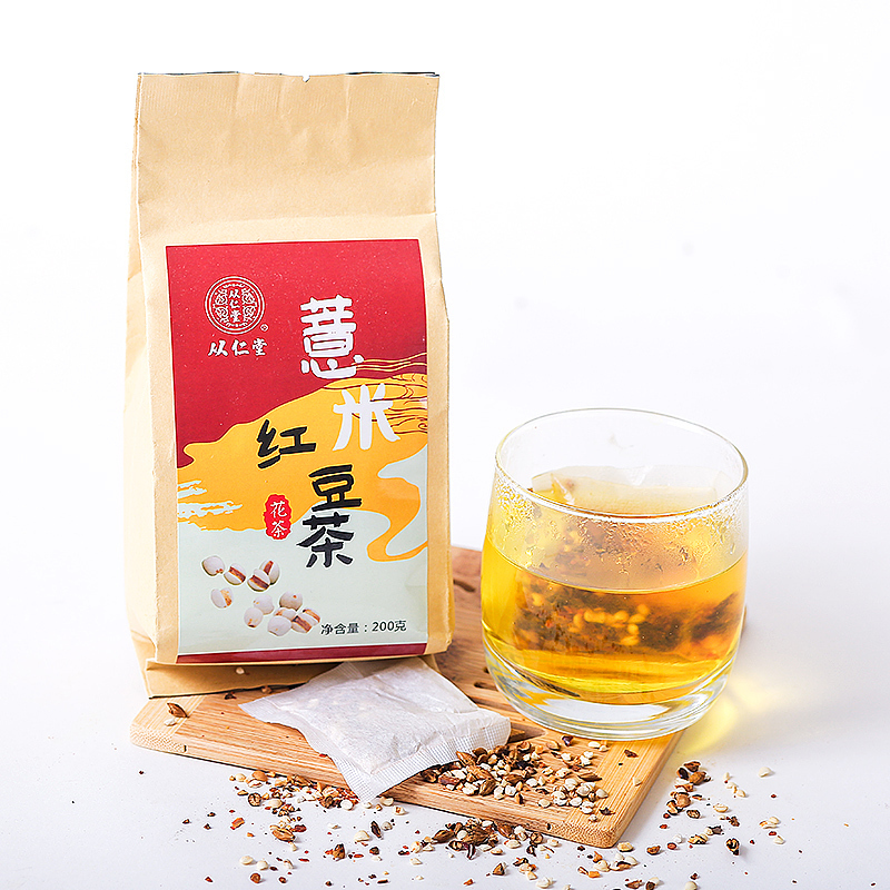 从仁堂 红豆薏米芡实茶苦荞大麦茶叶茶包 保健茶饮 祛除茶湿热茶花茶组合 三袋/120包*5g