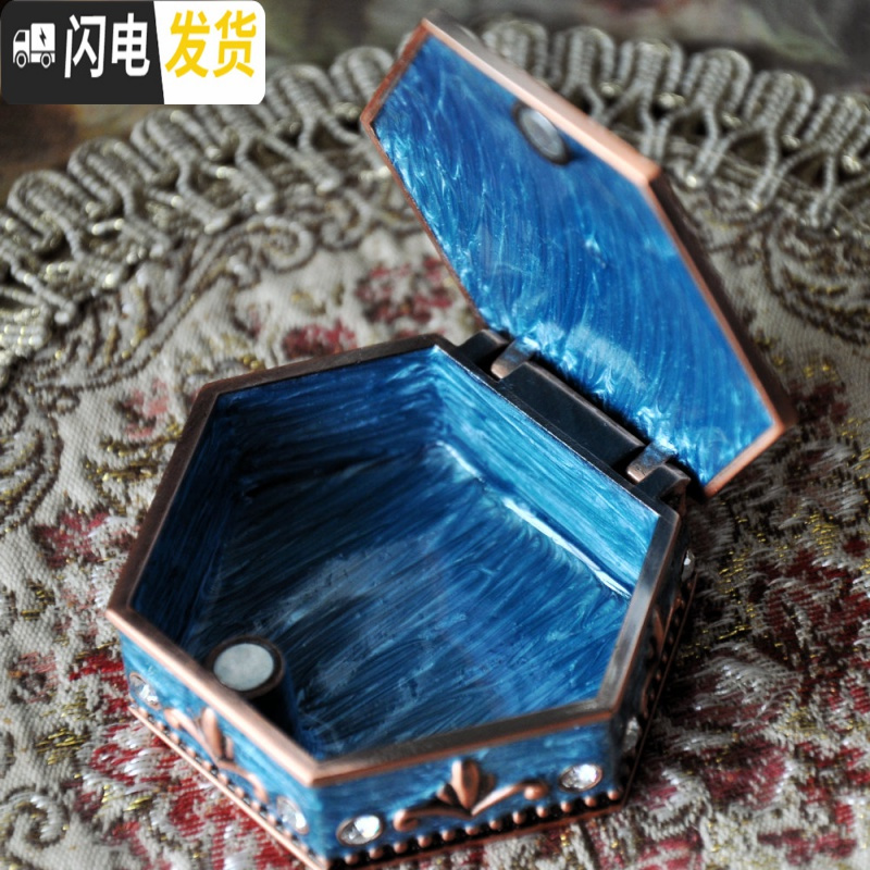三维工匠六芒星复古欧式公主首饰盒信物盒珠宝戒指饰品收纳盒高清大图