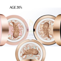 AGE20'S 爱敬 新水光控油平衡遮瑕气垫BB霜SPF50+PA+++任何肤质通用14g*2 送替芯 白13#靓白色