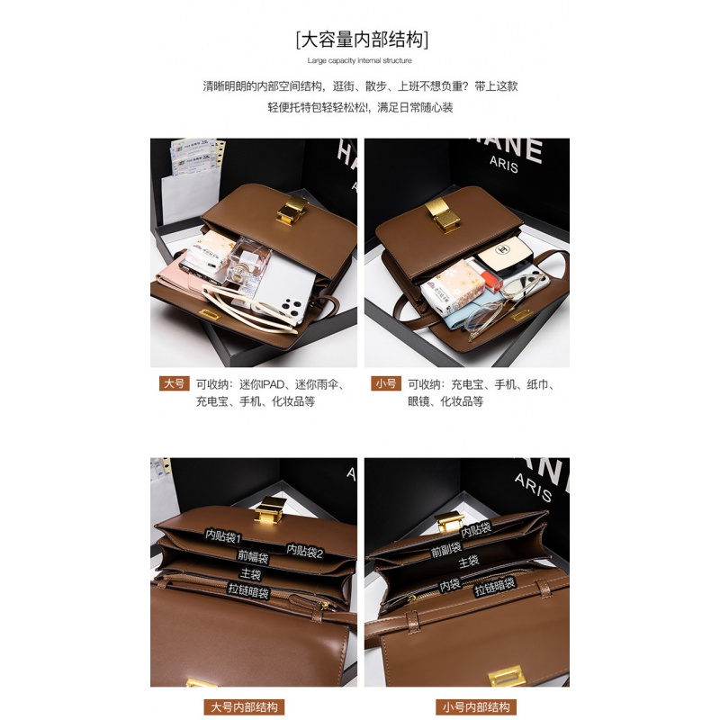 香港真皮豆腐包box包2021新款潮秋冬单肩斜挎包时尚网红女包_860_88高清大图