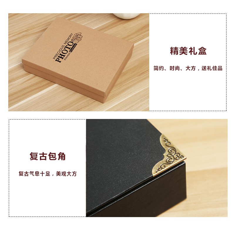密码锁相册diy手工创意情侣浪漫相集册本粘贴式影纪念册照片定制 三维工匠 那些年+礼包+礼盒+插袋高清大图