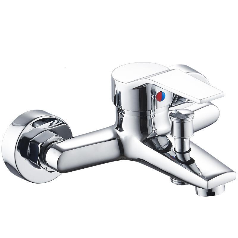 淋浴龙头全铜洗澡水龙头沐浴暗装浴缸卫浴浴室花洒开关冷热混水阀安心