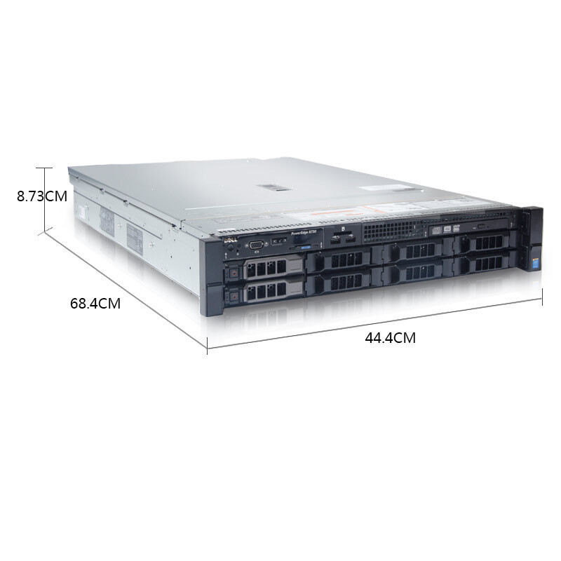 戴尔 DELL R730 2U机架式服务器主机(E5-2650V4*2/16G*4/4T SAS*6热/H730-1G/DVD/750W双/导轨)三年质保
