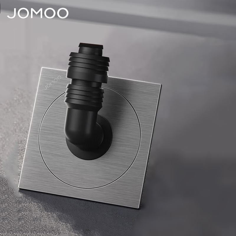 九牧（JOMOO）地漏洗衣机地漏排水地漏镍拉丝大排量淋浴地漏92540-HBS-1高清大图