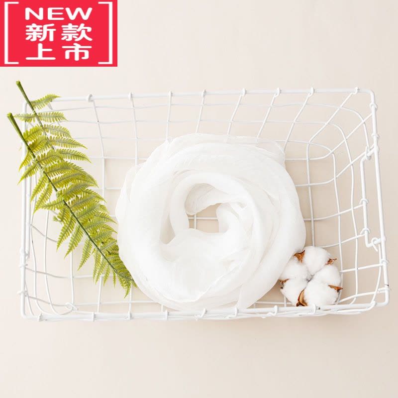 可莉允婴儿宝宝外出防风盖纱巾小方巾女遮脸遮阳防晒百搭儿童透明丝巾薄毛巾图片